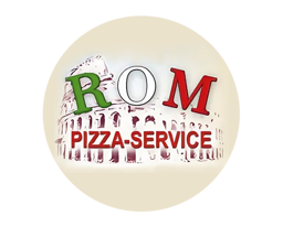 Rom Pizza Service logo.